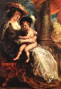 RUBENS, Pieter Pauwel Helena Fourment with her Son Francis oil painting